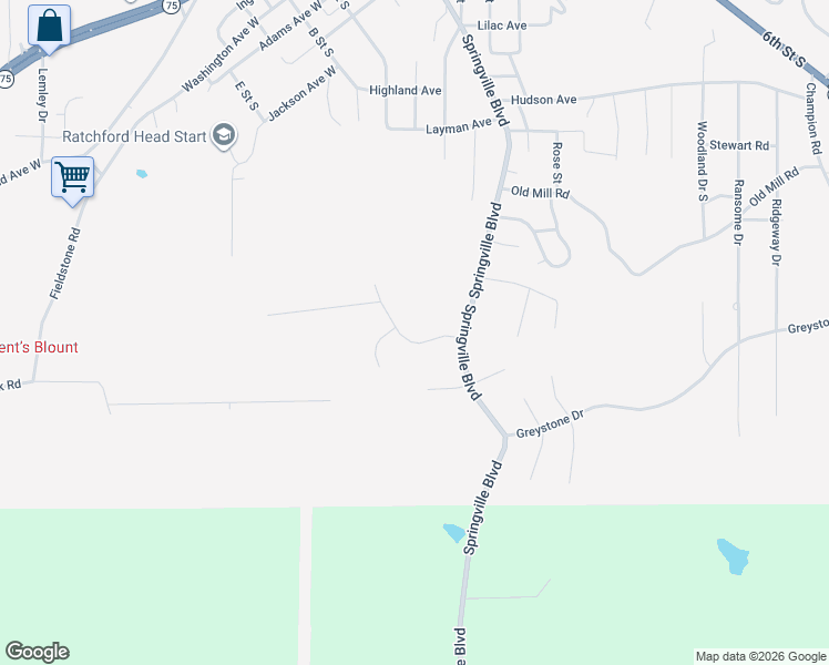 map of restaurants, bars, coffee shops, grocery stores, and more near 105 Hickory Ridge Road in Oneonta