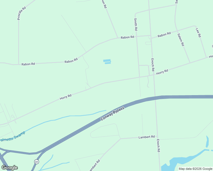 map of restaurants, bars, coffee shops, grocery stores, and more near 690 Horry Road in Conway