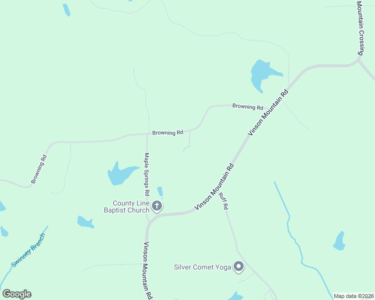 map of restaurants, bars, coffee shops, grocery stores, and more near 195 Browning Road in Rockmart