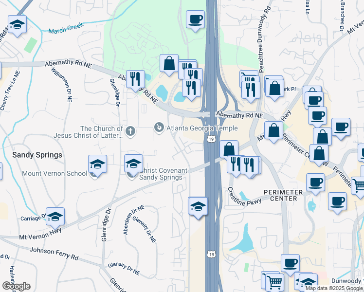 map of restaurants, bars, coffee shops, grocery stores, and more near 522 Granville Court in Atlanta