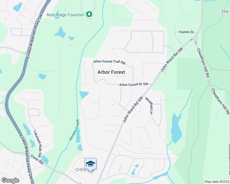 map of restaurants, bars, coffee shops, grocery stores, and more near 2270 Brookmont Trce in Marietta