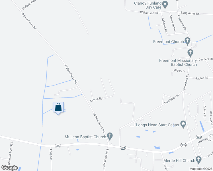 map of restaurants, bars, coffee shops, grocery stores, and more near 381 Saint Ives Road in Longs