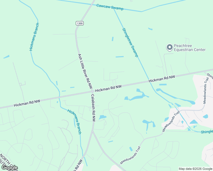 map of restaurants, bars, coffee shops, grocery stores, and more near 1060 Hickman Road Northwest in Calabash
