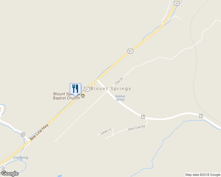 map of restaurants, bars, coffee shops, grocery stores, and more near in Blount Springs