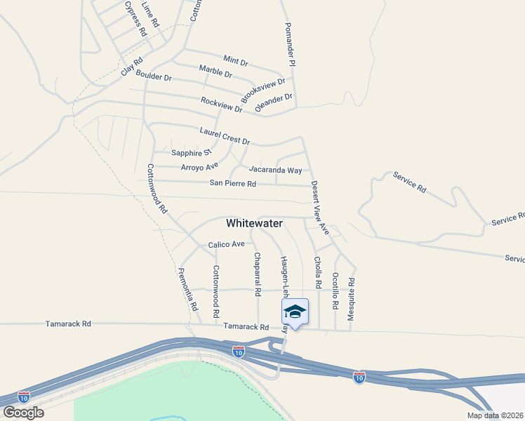map of restaurants, bars, coffee shops, grocery stores, and more near 55668 Amethyst Drive in Whitewater