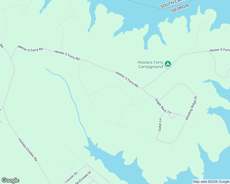 map of restaurants, bars, coffee shops, grocery stores, and more near 1040 C And East Drive in Tignall