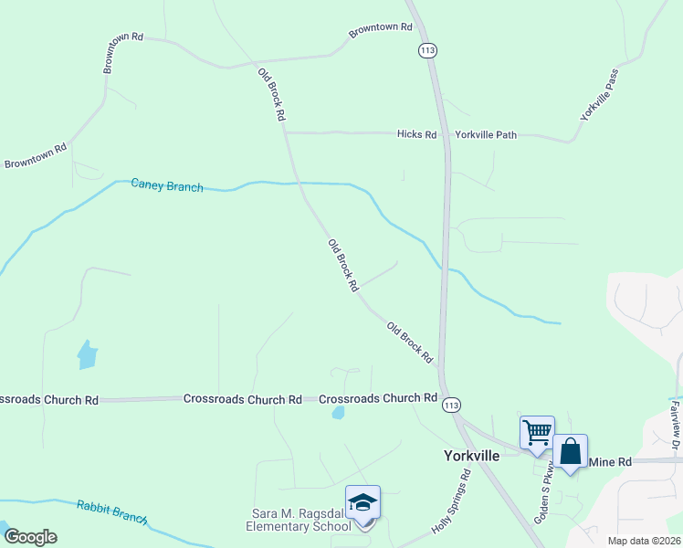 map of restaurants, bars, coffee shops, grocery stores, and more near 391 Old Brock Road in Rockmart