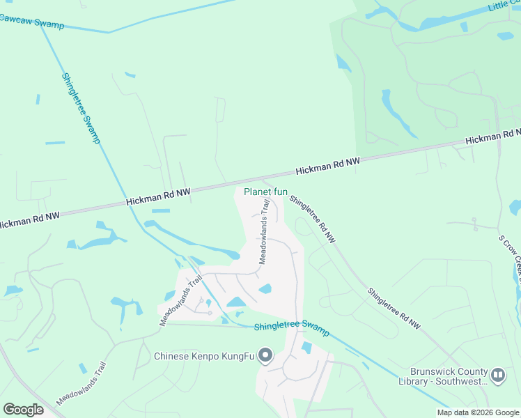 map of restaurants, bars, coffee shops, grocery stores, and more near 704-706 Pipit Place in Calabash