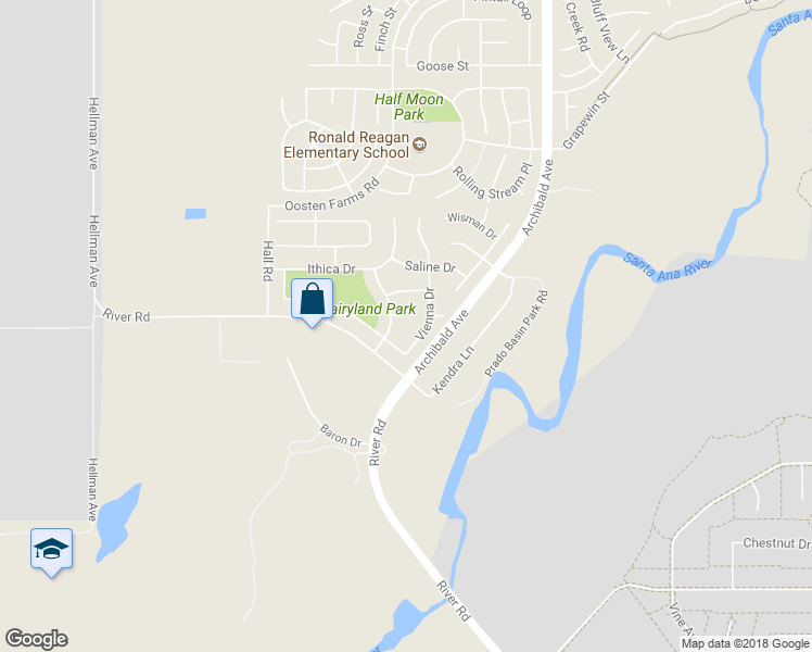 map of restaurants, bars, coffee shops, grocery stores, and more near 14449 Seaver Court in Corona