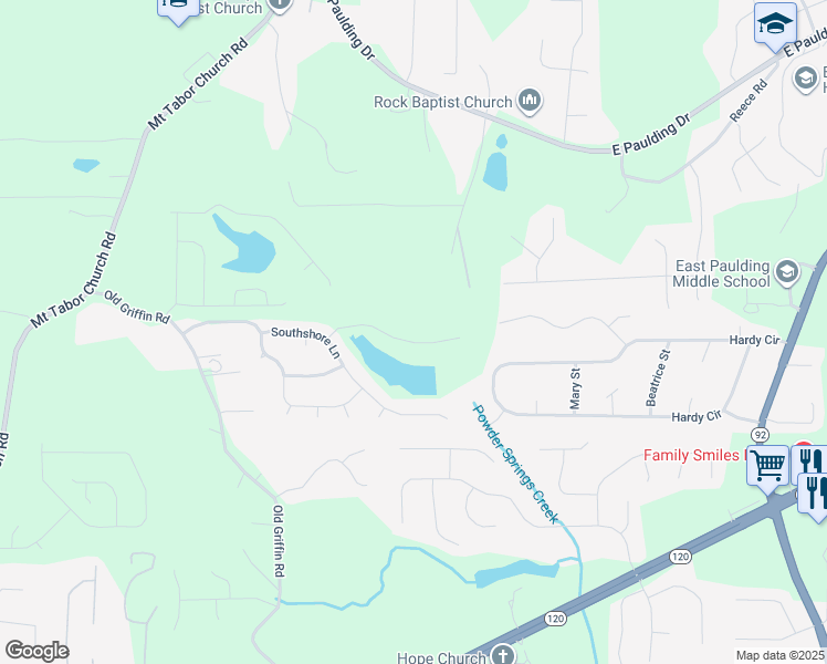 map of restaurants, bars, coffee shops, grocery stores, and more near 215 Northshore Crossing in Dallas