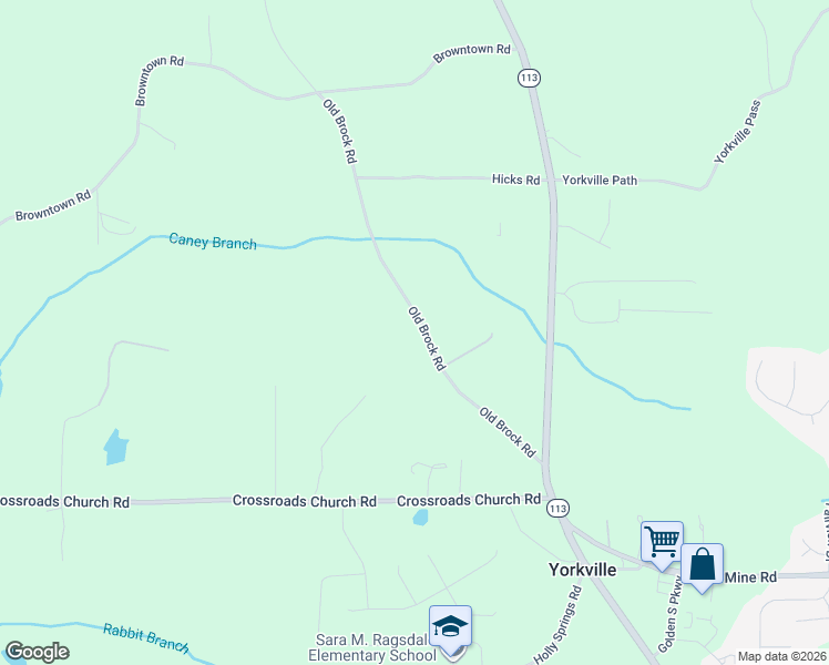 map of restaurants, bars, coffee shops, grocery stores, and more near 391 Old Brock Road in Rockmart