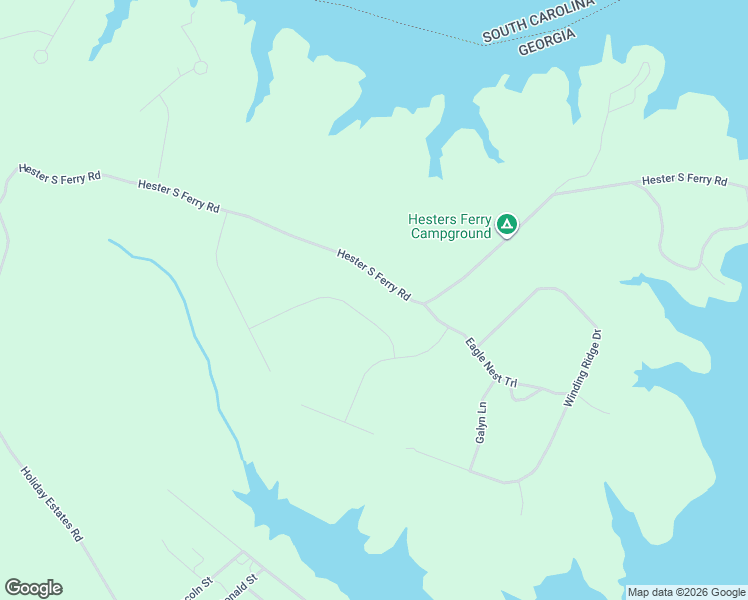 map of restaurants, bars, coffee shops, grocery stores, and more near 1022 C And East Drive in Tignall