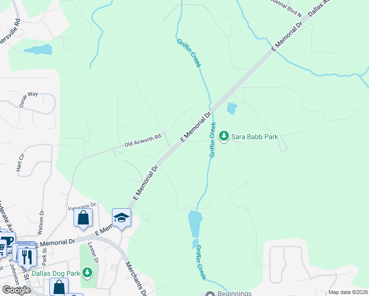 map of restaurants, bars, coffee shops, grocery stores, and more near 1008 East Memorial Drive in Dallas