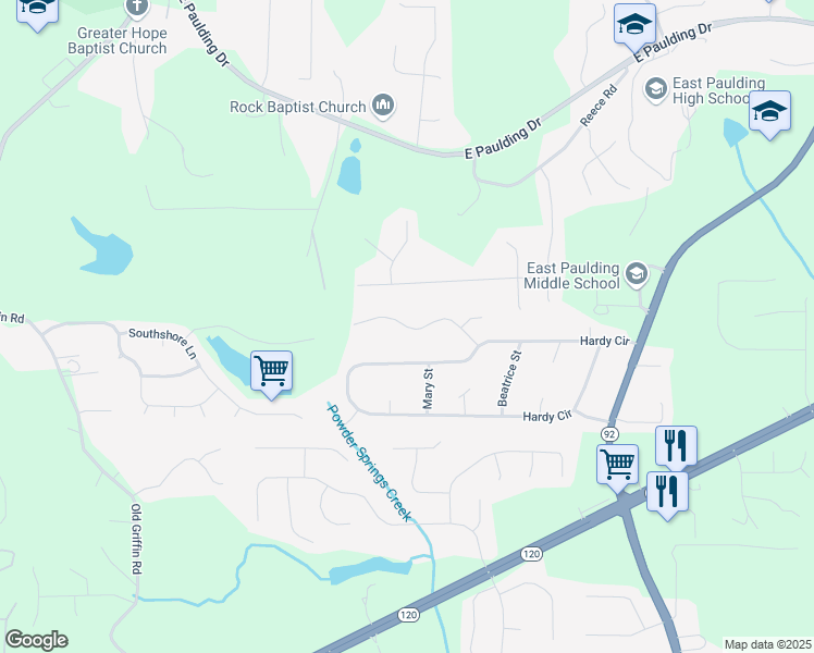 map of restaurants, bars, coffee shops, grocery stores, and more near 199 Michael Court in Dallas
