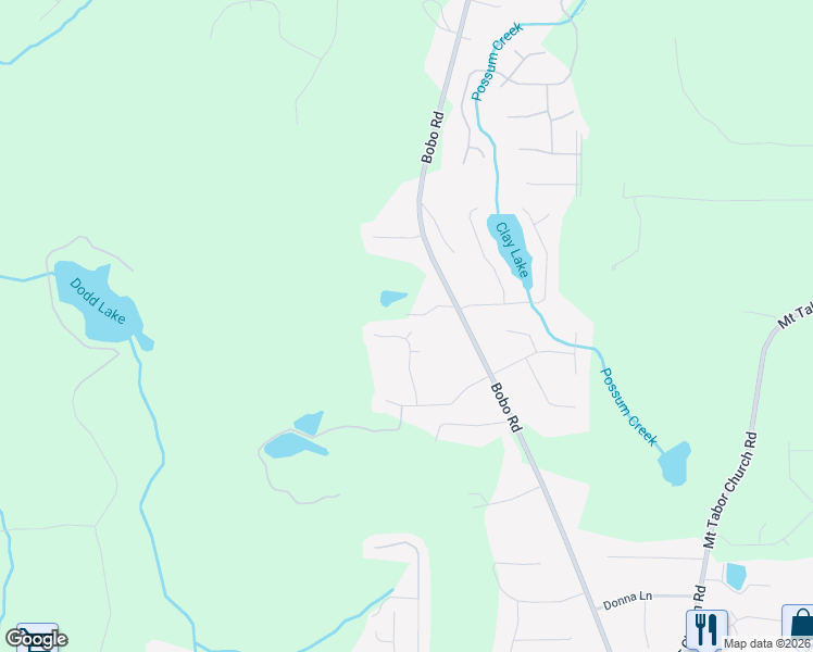 map of restaurants, bars, coffee shops, grocery stores, and more near 15 McClure Court in Dallas