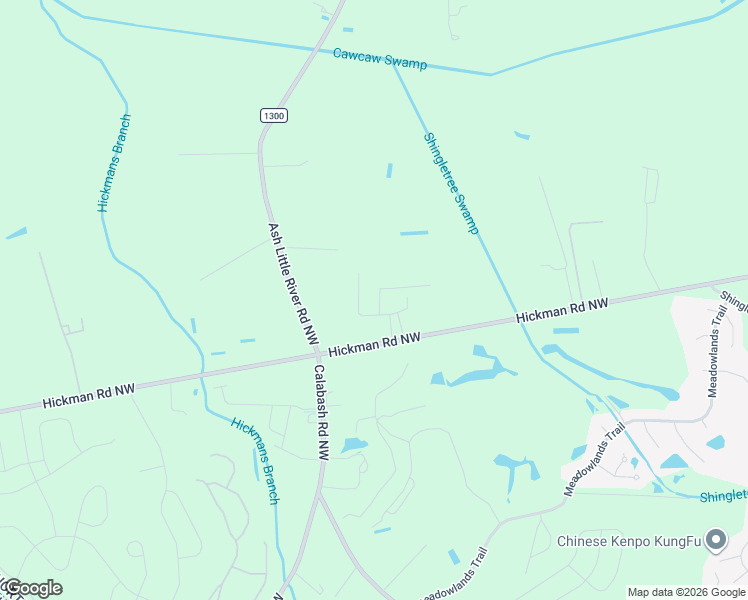 map of restaurants, bars, coffee shops, grocery stores, and more near 1040 Hickman Road Northwest in Calabash
