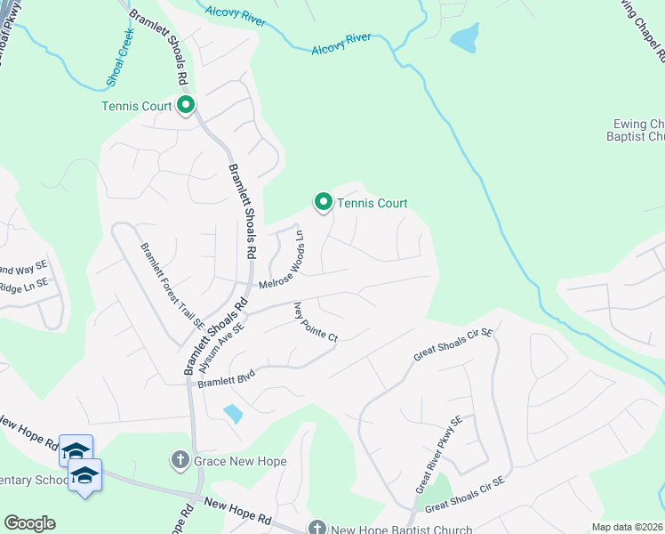 map of restaurants, bars, coffee shops, grocery stores, and more near 1324 Union Station Drive Southeast in Lawrenceville