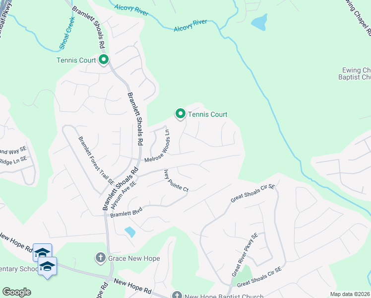 map of restaurants, bars, coffee shops, grocery stores, and more near 1324 Union Station Drive Southeast in Lawrenceville