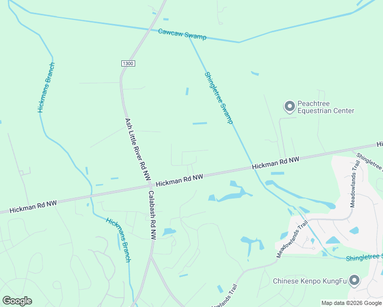 map of restaurants, bars, coffee shops, grocery stores, and more near 1040 Hickman Road Northwest in Calabash