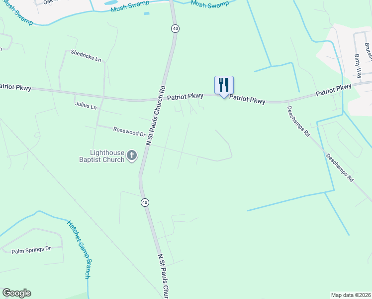 map of restaurants, bars, coffee shops, grocery stores, and more near 4321 Granada Drive in Sumter