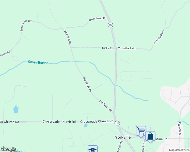 map of restaurants, bars, coffee shops, grocery stores, and more near 404 Old Brock Road in Rockmart