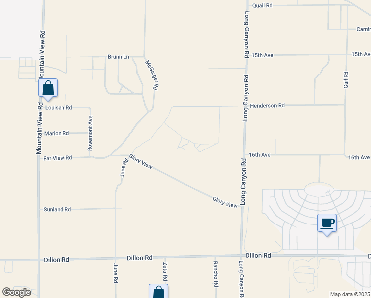 map of restaurants, bars, coffee shops, grocery stores, and more near 68750 Hacienda Avenue in Desert Hot Springs