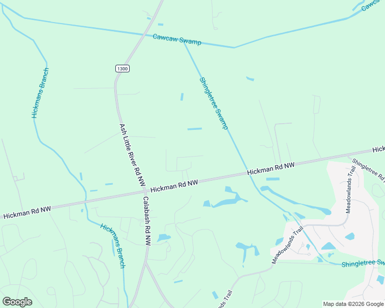 map of restaurants, bars, coffee shops, grocery stores, and more near 1024 Hickman Road Northwest in Calabash