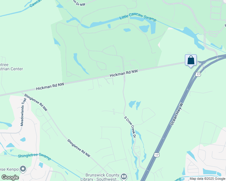 map of restaurants, bars, coffee shops, grocery stores, and more near 395 South Crow Creek Drive in Calabash