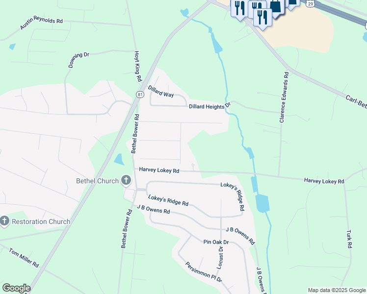 map of restaurants, bars, coffee shops, grocery stores, and more near 782 Brooke Lynn Trce in Bethlehem