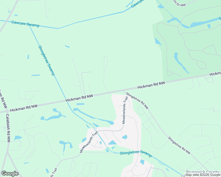 map of restaurants, bars, coffee shops, grocery stores, and more near 772 Hickman Road Northwest in Calabash