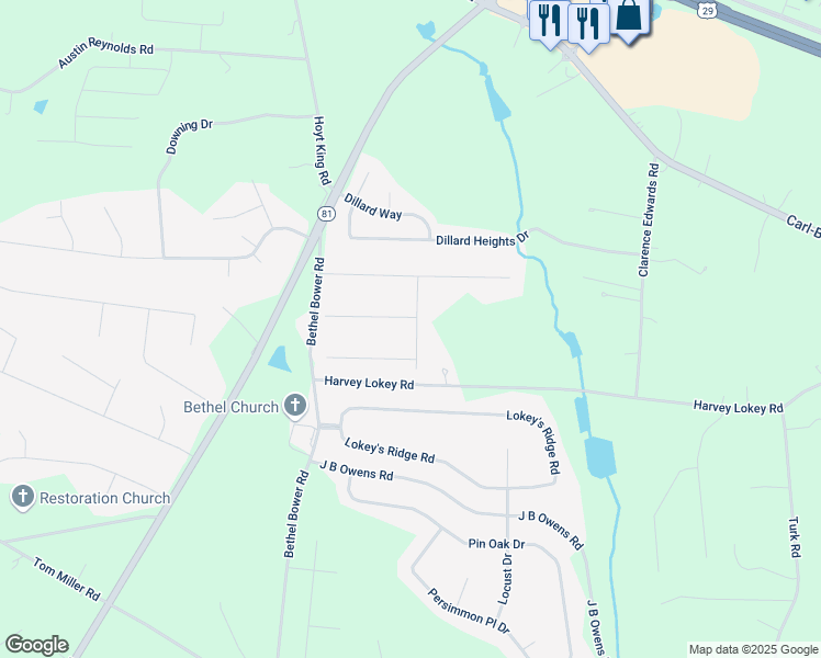 map of restaurants, bars, coffee shops, grocery stores, and more near 782 Brooke Lynn Trce in Bethlehem