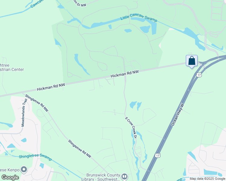 map of restaurants, bars, coffee shops, grocery stores, and more near 395 Crow Creek Drive Northwest in Calabash