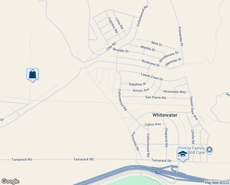 map of restaurants, bars, coffee shops, grocery stores, and more near 12972 Emerald Drive in Whitewater