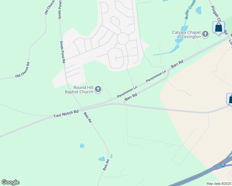 map of restaurants, bars, coffee shops, grocery stores, and more near 208 Persimmon Lane in Lexington