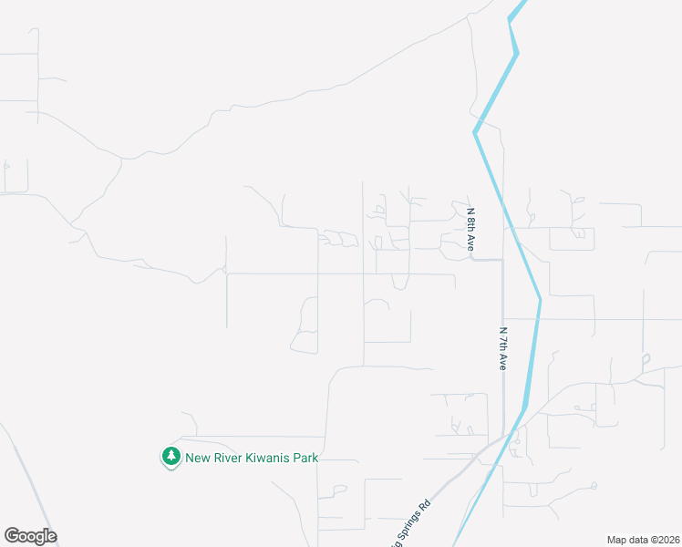 map of restaurants, bars, coffee shops, grocery stores, and more near 49239 North 15th Avenue in New River