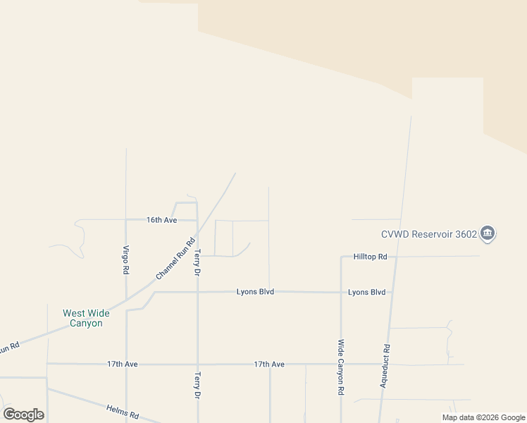 map of restaurants, bars, coffee shops, grocery stores, and more near 15950 Quail Road in Desert Hot Springs