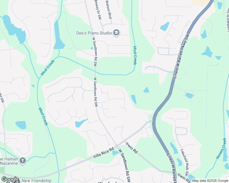 map of restaurants, bars, coffee shops, grocery stores, and more near 840 Paces Farm Trail Northwest in Marietta