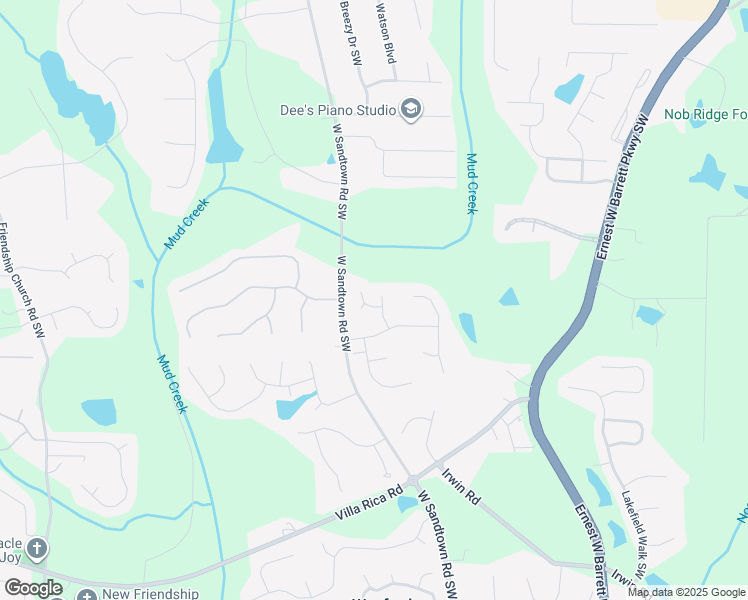 map of restaurants, bars, coffee shops, grocery stores, and more near 2986 Hoyle Farm View Southwest in Marietta