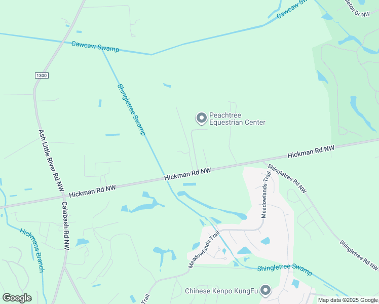 map of restaurants, bars, coffee shops, grocery stores, and more near 1101 Green Pastures Lane Northwest in Calabash