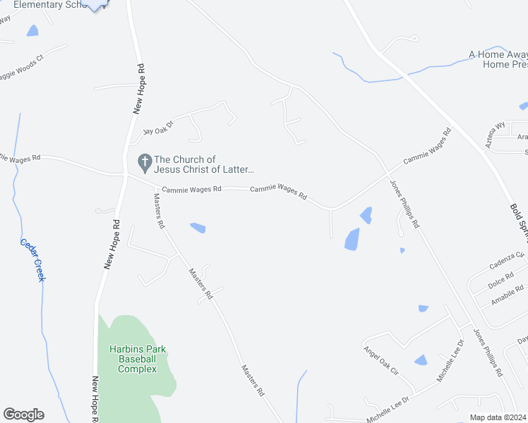 map of restaurants, bars, coffee shops, grocery stores, and more near 2815 Cammie Wages Road in Dacula