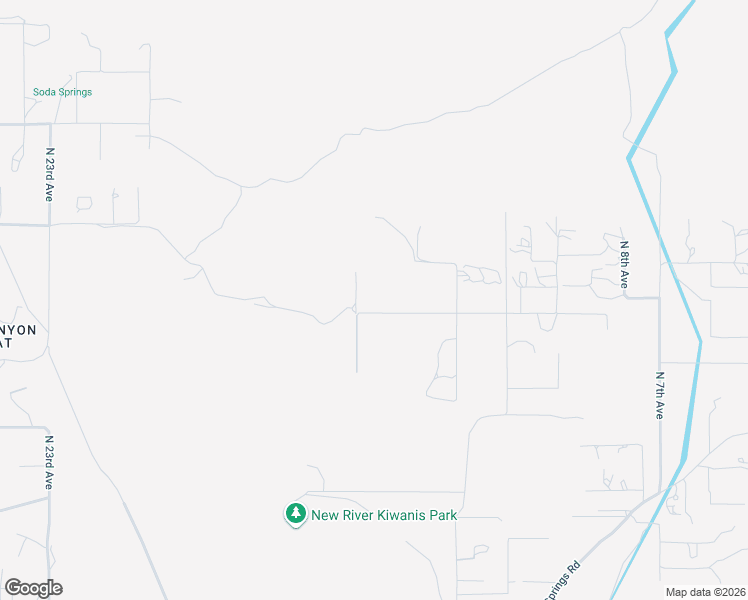 map of restaurants, bars, coffee shops, grocery stores, and more near 1605 West Lazy K Ranch Road in New River