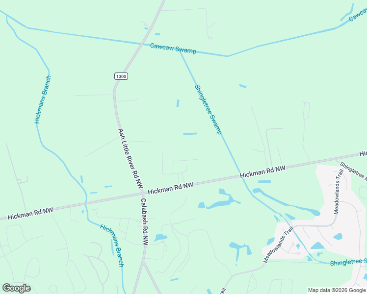 map of restaurants, bars, coffee shops, grocery stores, and more near 1024 Hickman Road Northwest in Calabash