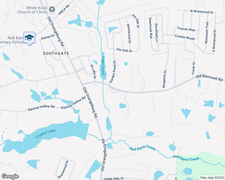 map of restaurants, bars, coffee shops, grocery stores, and more near 201 Walnut Creek Circle in Lexington