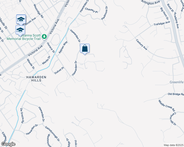 map of restaurants, bars, coffee shops, grocery stores, and more near 7282 Magnon Court in Riverside