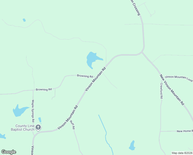 map of restaurants, bars, coffee shops, grocery stores, and more near 2201-2415 Vinson Mountain Road in Rockmart