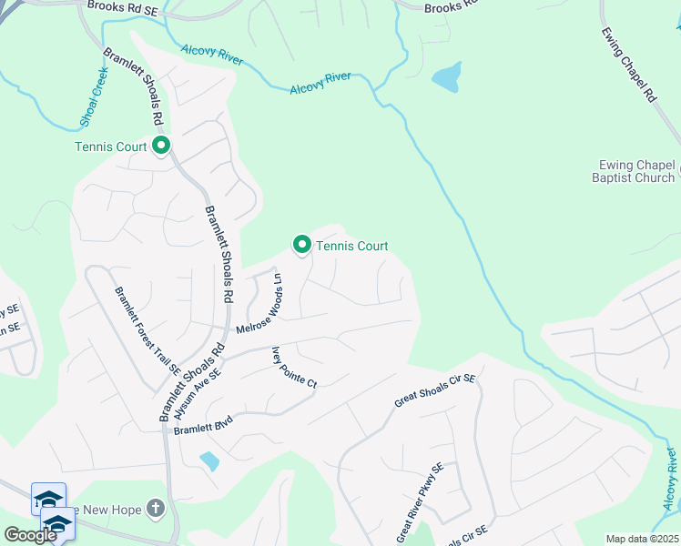map of restaurants, bars, coffee shops, grocery stores, and more near 1482 Station Ridge Court Southeast in Lawrenceville