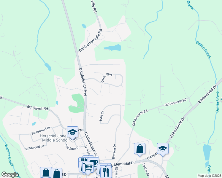 map of restaurants, bars, coffee shops, grocery stores, and more near 103 Caitlin Court in Dallas