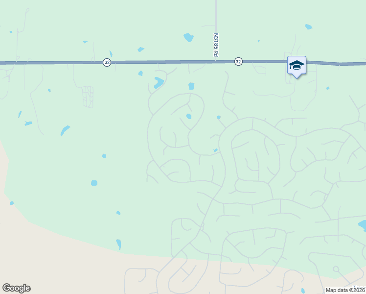 map of restaurants, bars, coffee shops, grocery stores, and more near Wewoka Drive in Burneyville