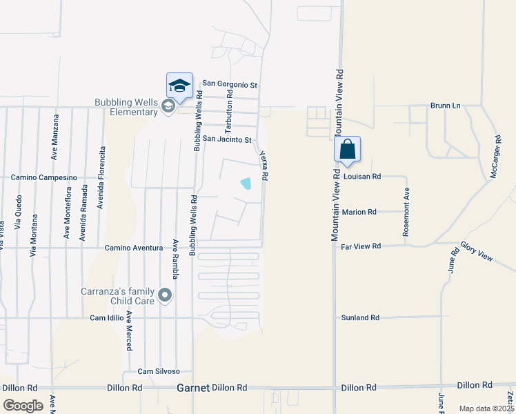 map of restaurants, bars, coffee shops, grocery stores, and more near in Desert Hot Springs