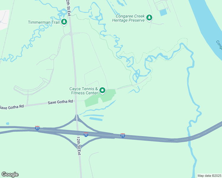 map of restaurants, bars, coffee shops, grocery stores, and more near Saxe Gotha Road in Cayce